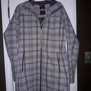 Columbia Omni Heat Gray Plaid Coat XL